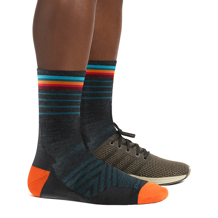 Mens Merino Wool Crew Ultra-Lightweight Anti Blister Running Socks