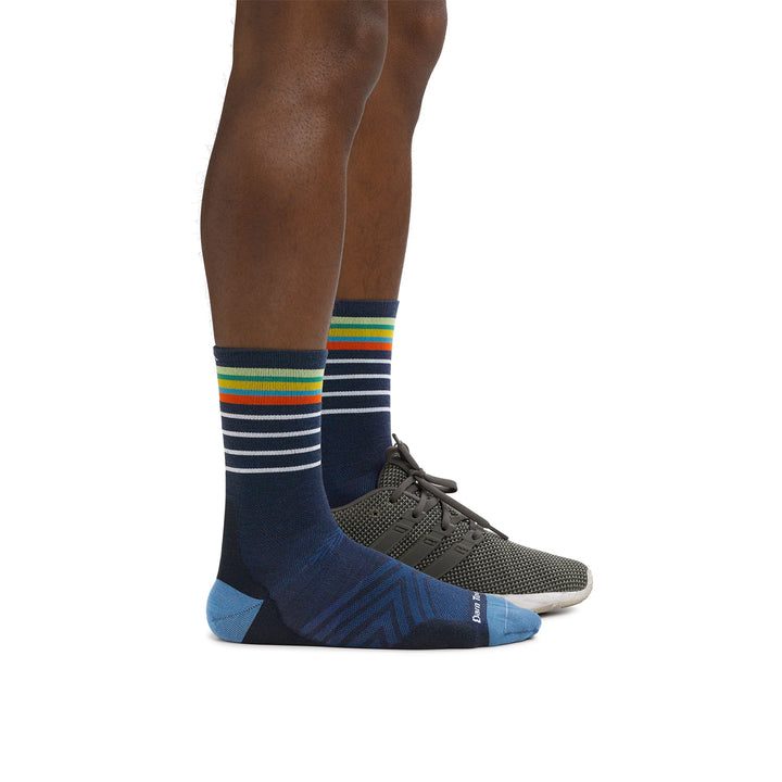 Mens Merino Wool Crew Ultra-Lightweight Anti Blister Running Socks