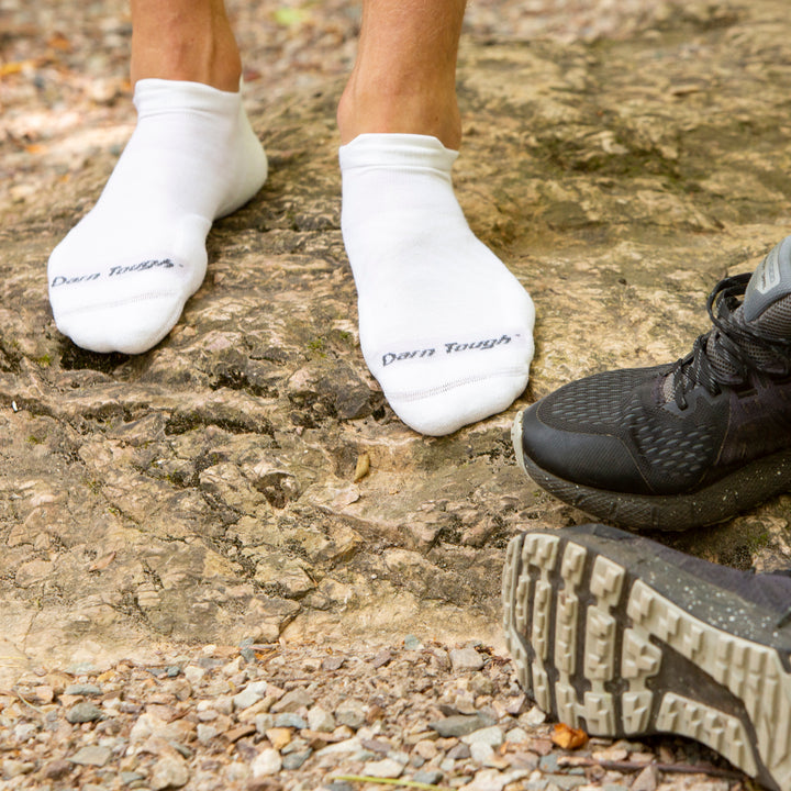 Mens Merino Wool Run No Show Tab Ultra Lightweight Anti Blister Running Socks