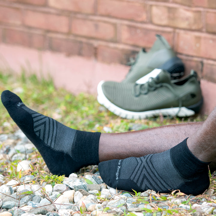 Mens Merino Wool Quarter Ultra-Lightweight Anti Blister Running Socks