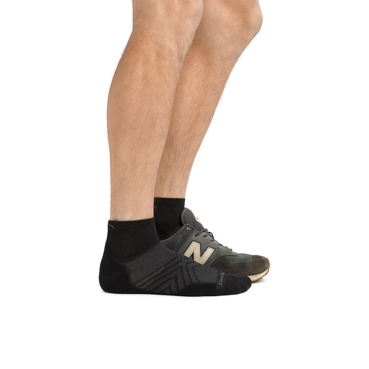 Mens Merino Wool Quarter Ultra-Lightweight Anti Blister Running Socks