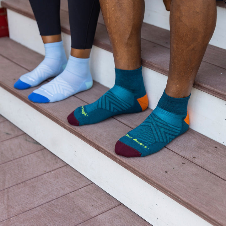 Mens Merino Wool Quarter Ultra-Lightweight Anti Blister Running Socks