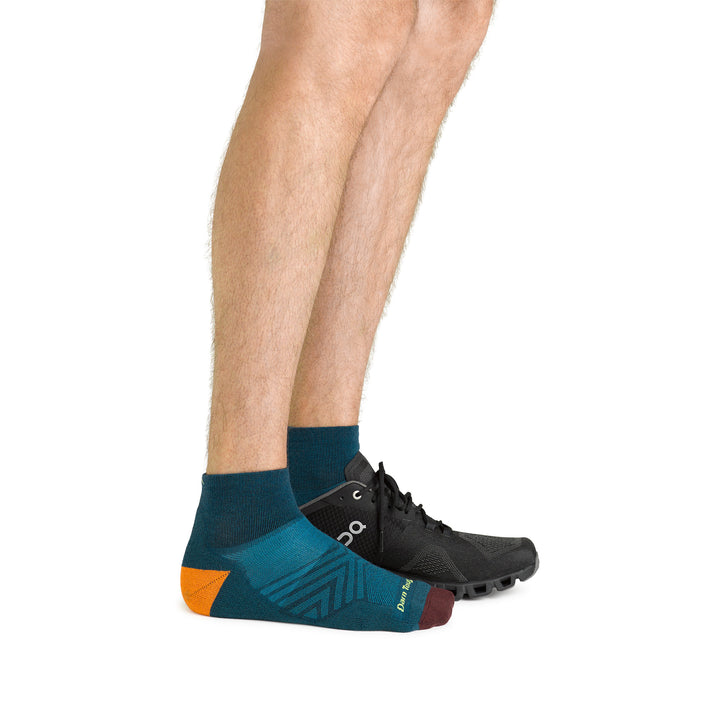 Mens Merino Wool Quarter Ultra-Lightweight Anti Blister Running Socks