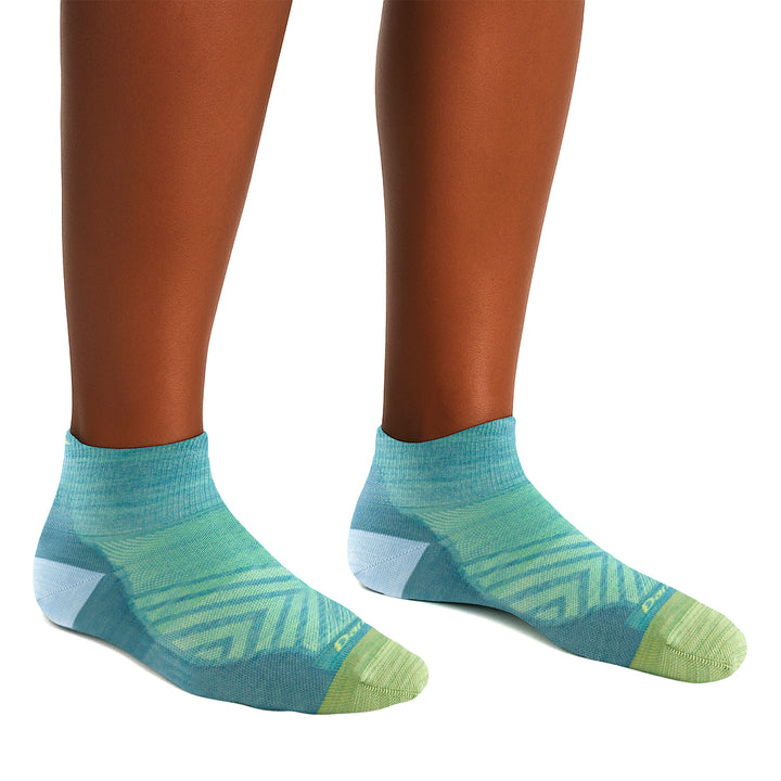 Ladies Quarter No Cushion Ultra-Lightweight Running Merino Socks