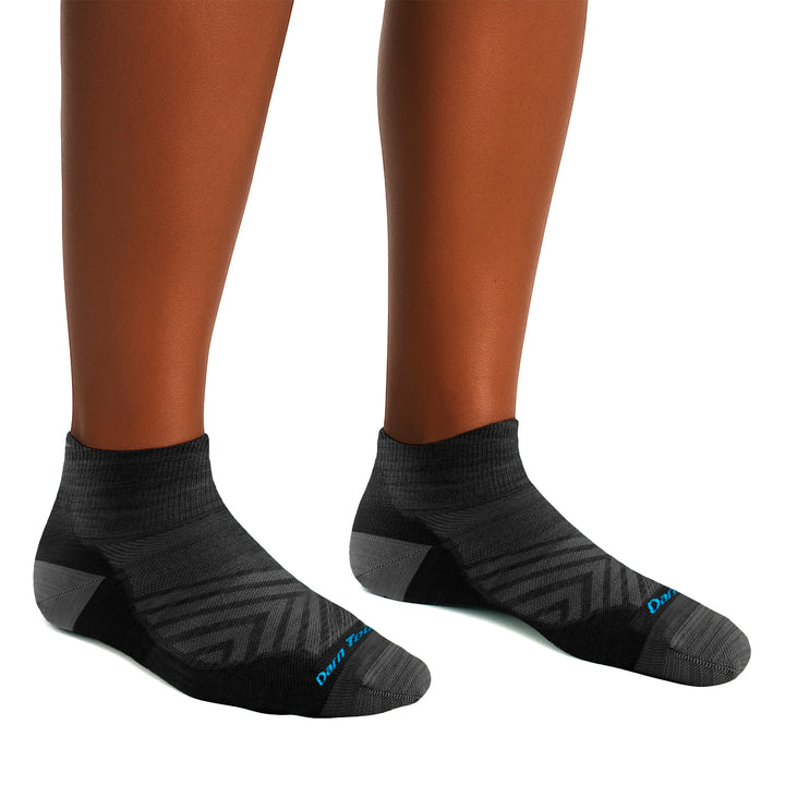 Ladies Quarter No Cushion Ultra-Lightweight Running Merino Socks