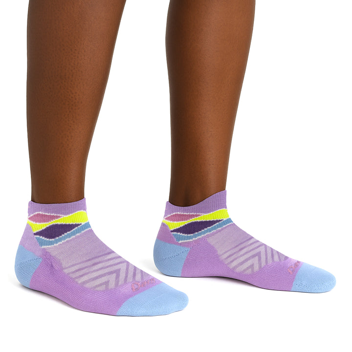 Ladies Quarter No Cushion Ultra-Lightweight Running Merino Socks