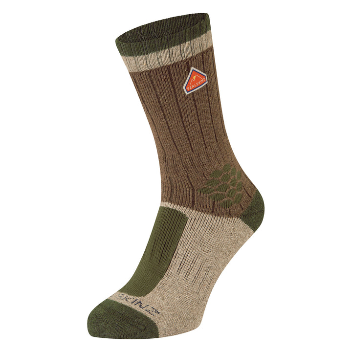 Recycled Wool Mid Colour Block Hiking Socks for Men and Women
