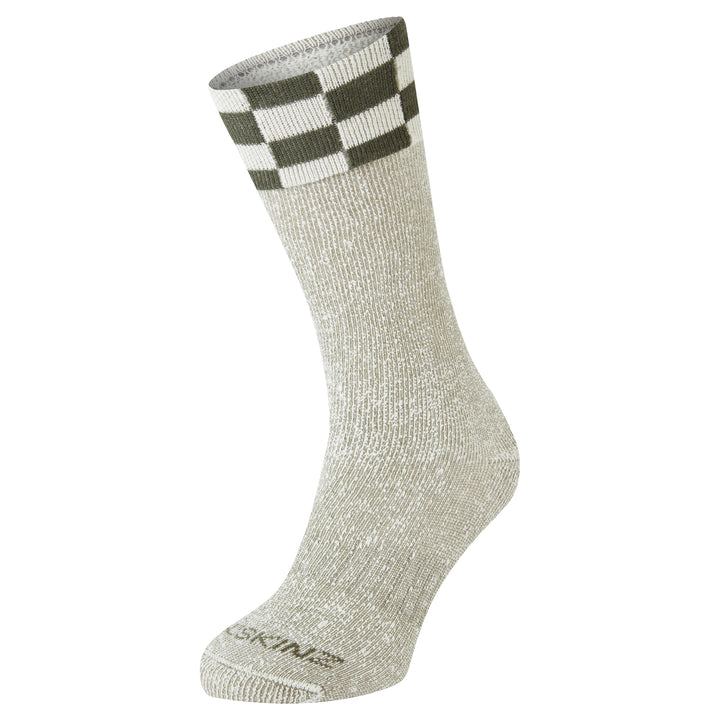 Single Layer Checker Wellie Boot Socks for Men and Women