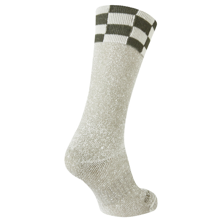 Single Layer Checker Wellie Boot Socks for Men and Women