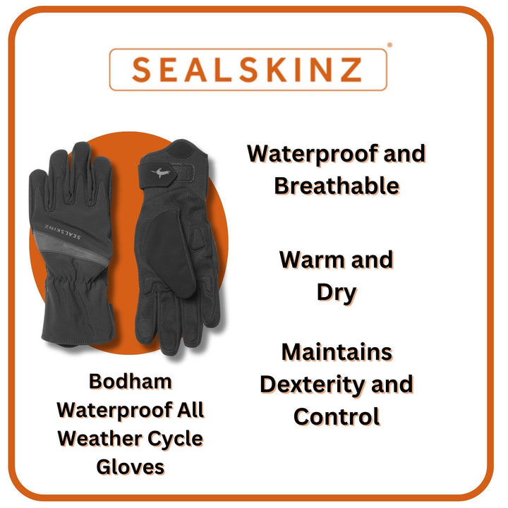 Gants Vélo Sealskinz Waterproof All Weather Lightweight Insulated Glove Gants Vélo Sealskinz Waterproof All Weather Lightweight Insulated Glove