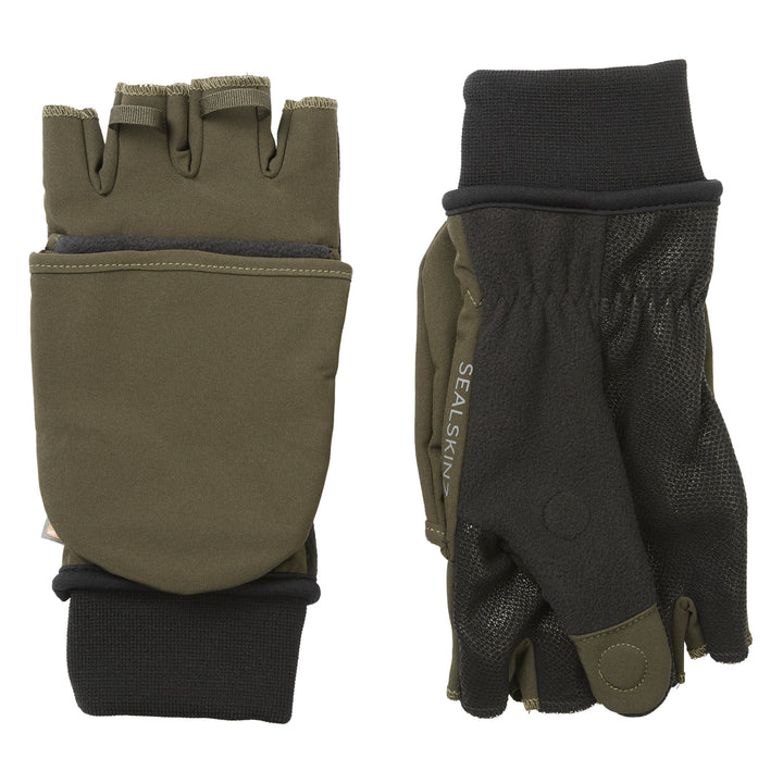Windproof Cold Weather Convertible Mittens for Men and Women
