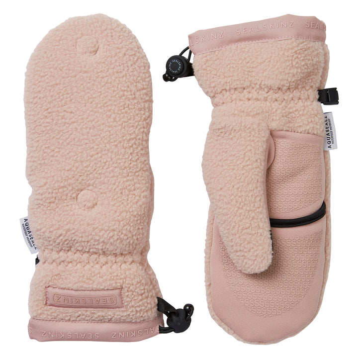 Windproof Sherpa Fleece Convertible Mitten for Men and Women