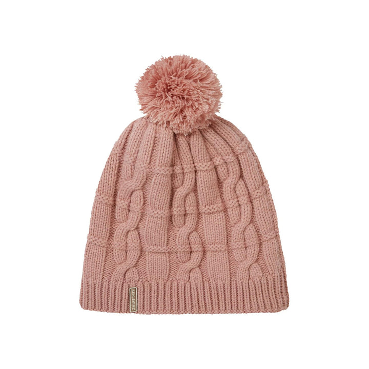 Mens & Ladies Waterproof Cold Weather Cable Knit Bobble Hat