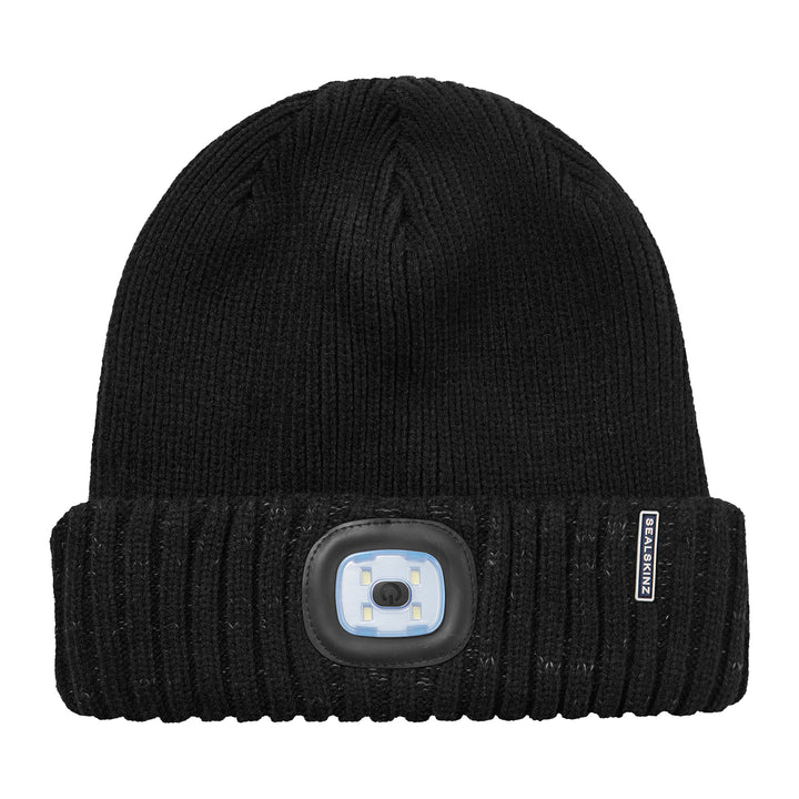 Waterproof Cold Weather LED Roll Cuff Beanie for Men and Women