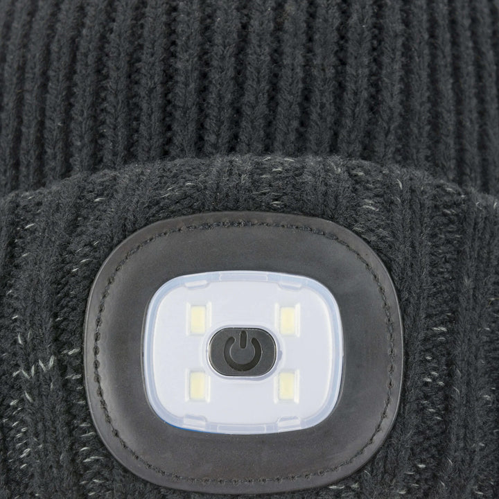 Waterproof Cold Weather LED Roll Cuff Beanie for Men and Women