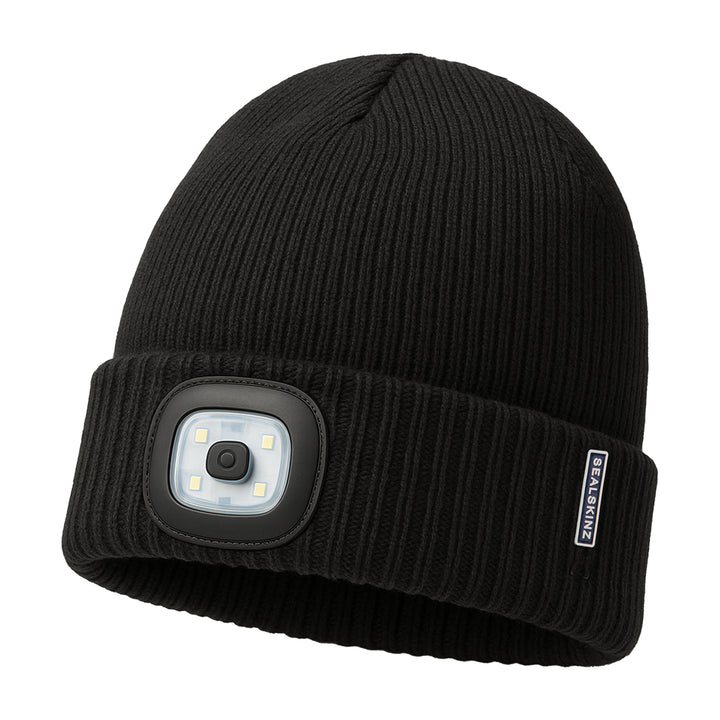 Waterproof Cold Weather LED Roll Cuff Beanie for Men and Women