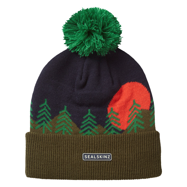 Waterproof Cold Weather Scenic Bobble Hat for Men and Women
