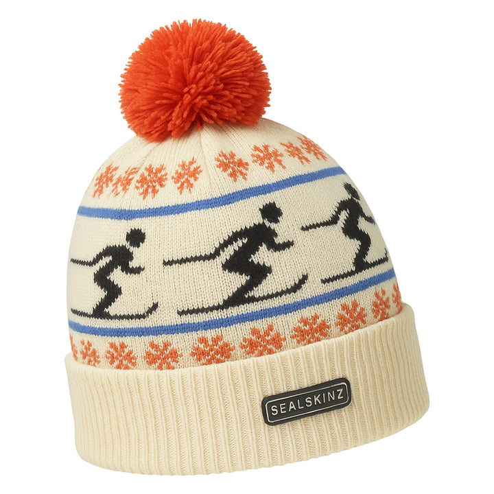Waterproof Cold Weather Ski Bobble Hat for Men and Women
