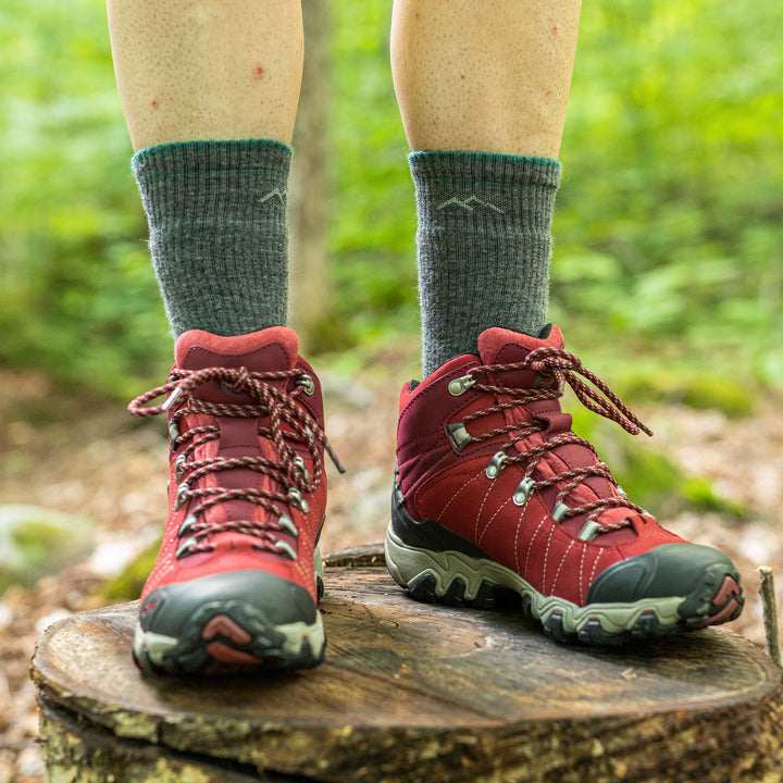 Ladies Boot Midweight Seamless Hiking Merino Wool Socks