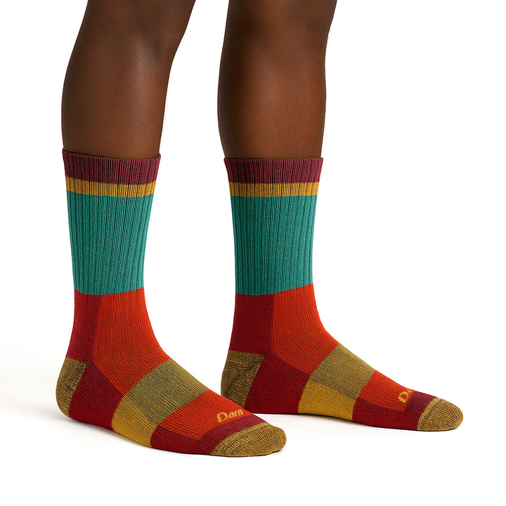 Mens Merino Wool Micro Crew Lightweight Seamless Hiking Socks
