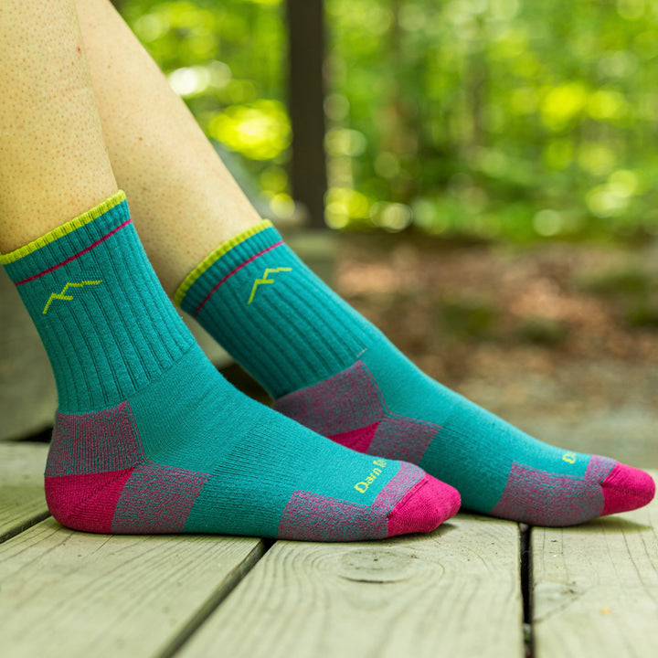 Ladies  Coolmax Hiker Micro Crew Midweight Seamless Hiking Socks