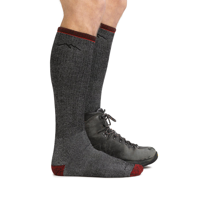 Mens Merino Wool Mountaineering Knee High Heavyweight Seamless Hiking Socks