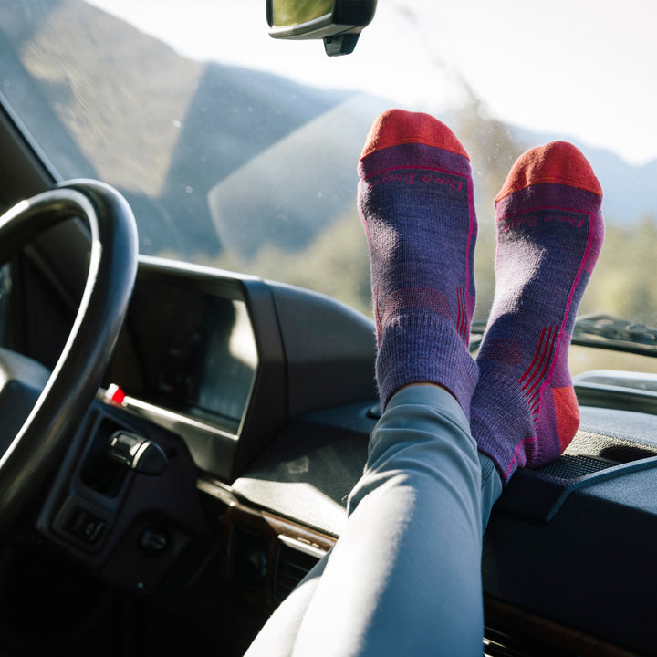 Ladies Ankle Midweight Hiking Seamless Merino Socks