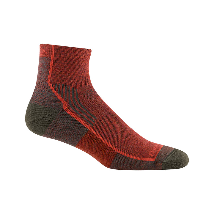 Mens Merino Wool Quarter Midweight Seamless Hiking Socks