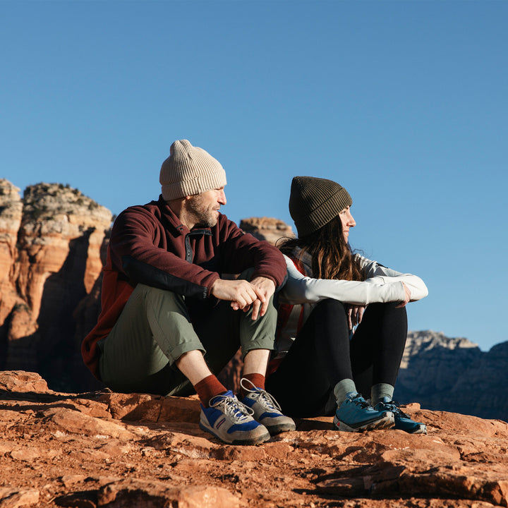 Mens Merino Wool Quarter Midweight Seamless Hiking Socks