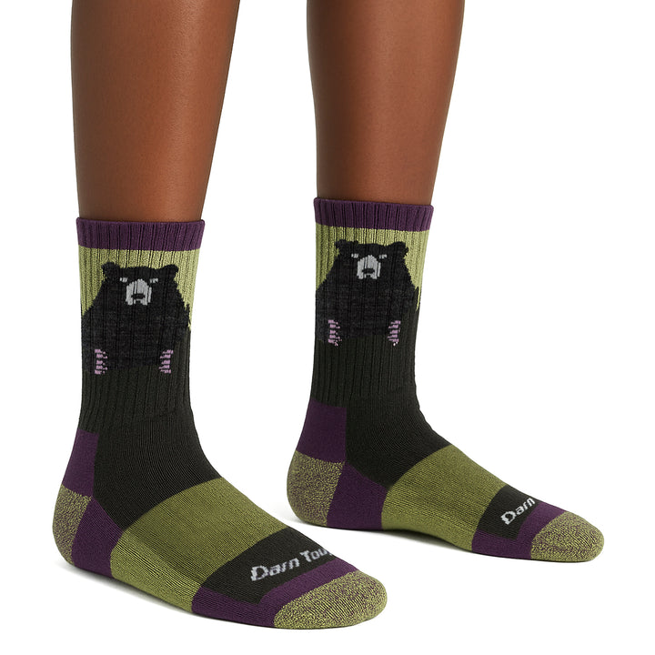 Ladies Novelty Bear Patterned Hiking Merino Socks