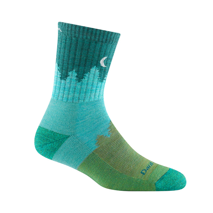 Ladies Micro Crew Midweight Hiking Merino Wool Seamless Socks