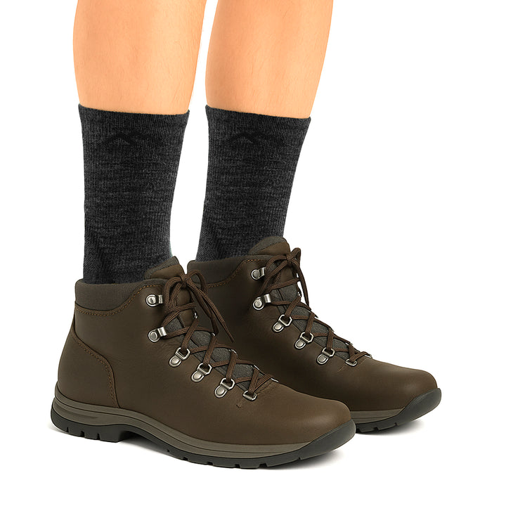 Mens Merino Wool Crew Lightweight Anti Blister Hiking Socks