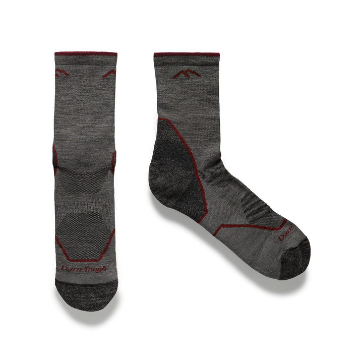 Mens Merino Wool Crew Lightweight Anti Blister Hiking Socks