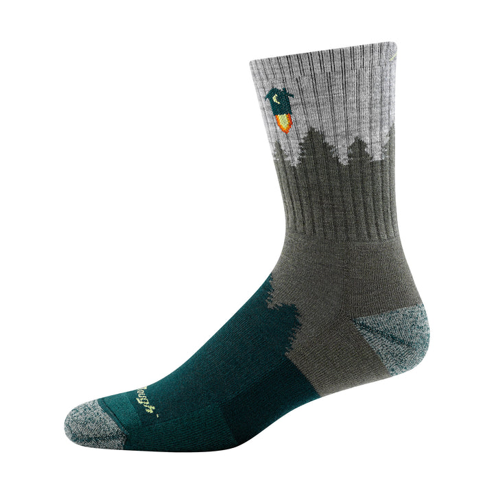 Mens Merino Wool Crew Midweight Seamless Hiking Socks