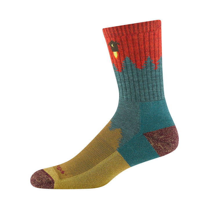 Mens Merino Wool Crew Midweight Seamless Hiking Socks