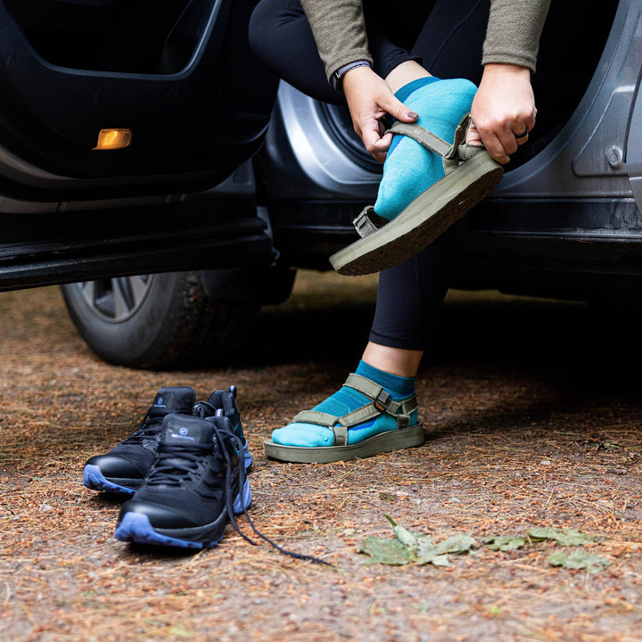 Ladies Light Hiker No Show Lightweight Hiking Merino Socks