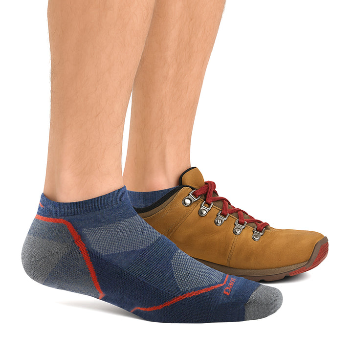 Mens No Show Lightweight Hiking Moisture Wicking Anti Blister Merino Socks