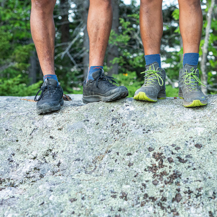 Mens Quarter Lightweight Hiking Anti Blister Merino Wool Socks