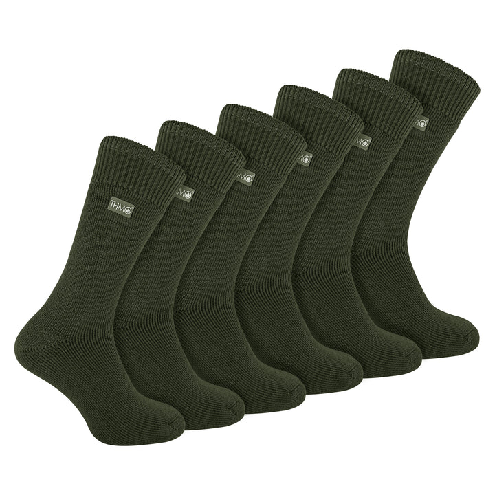 Chaussettes thermiques épaisses d'hiver pour hommes avec orteils sans couture (options multipack)