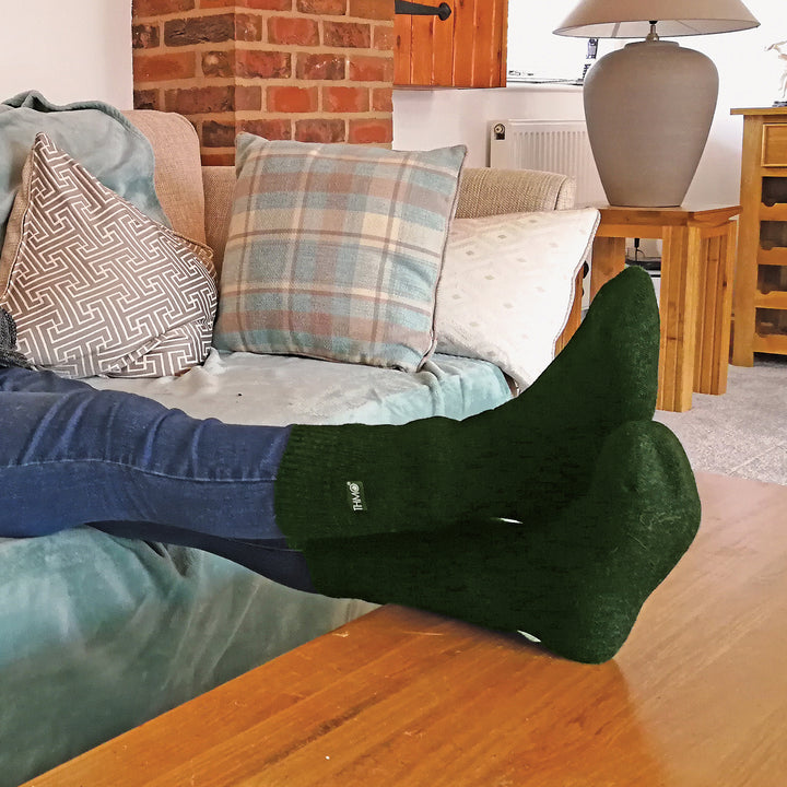 Chaussettes thermiques épaisses d'hiver pour hommes avec orteils sans couture (options multipack)