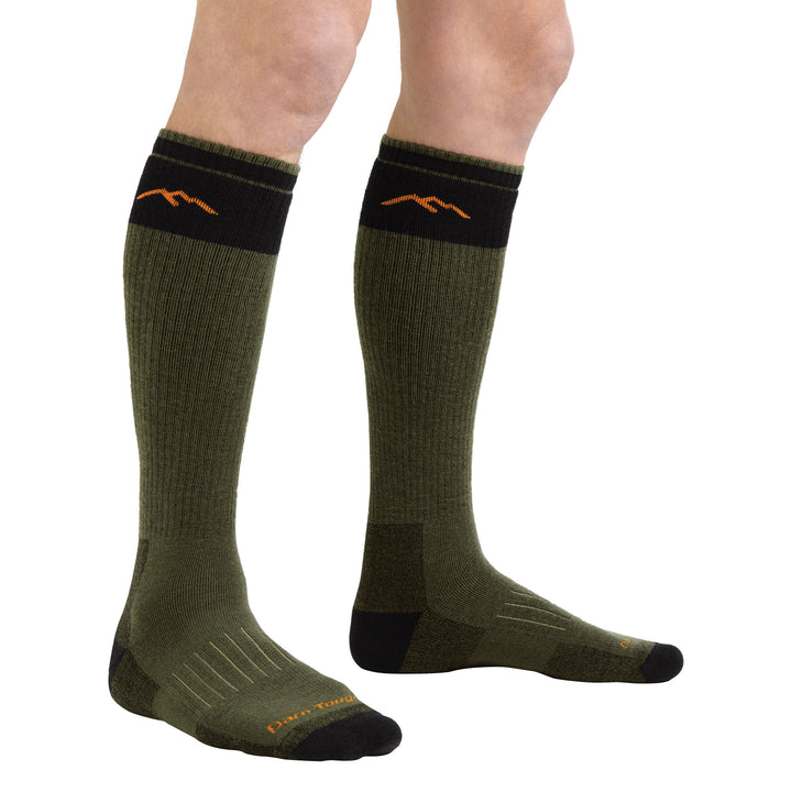 Mens Knee High Merino Wool Heavyweight Hunting Boot Socks