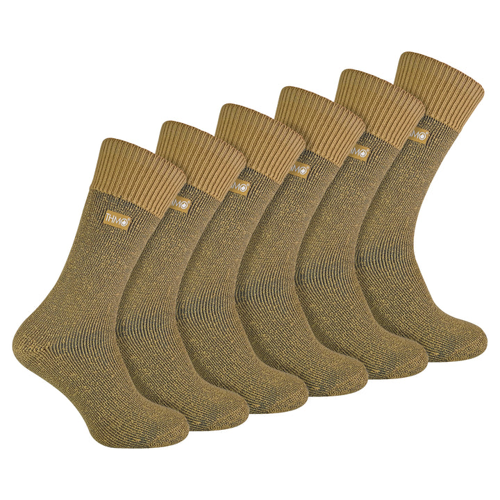 Chaussettes thermiques épaisses d'hiver pour hommes avec orteils sans couture (options multipack)