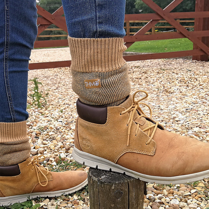 Chaussettes thermiques épaisses d'hiver pour hommes avec orteils sans couture (options multipack)
