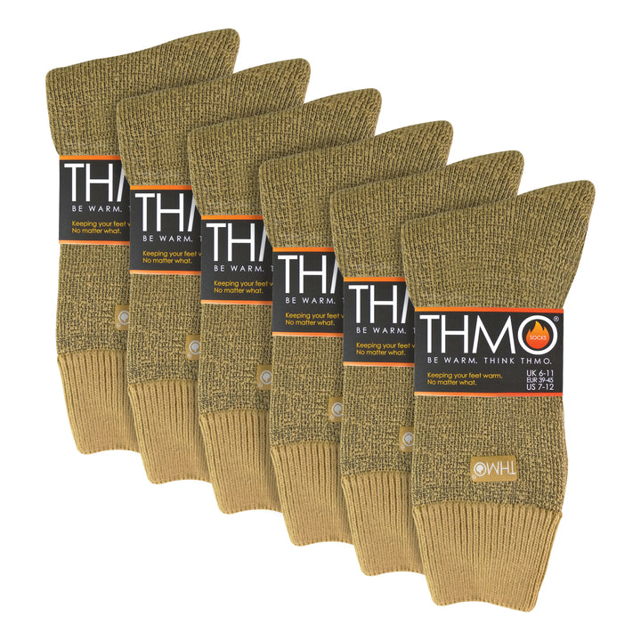 Chaussettes thermiques épaisses d'hiver pour hommes avec orteils sans couture (options multipack)