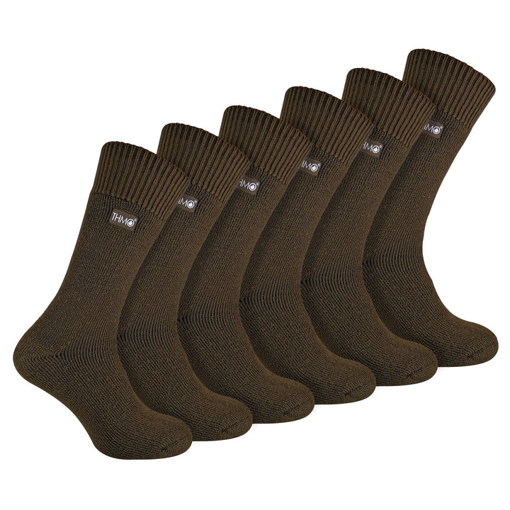 Chaussettes thermiques épaisses d'hiver pour hommes avec orteils sans couture (options multipack)