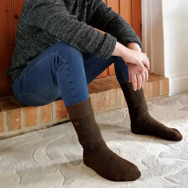 Chaussettes thermiques épaisses d'hiver pour hommes avec orteils sans couture (options multipack)