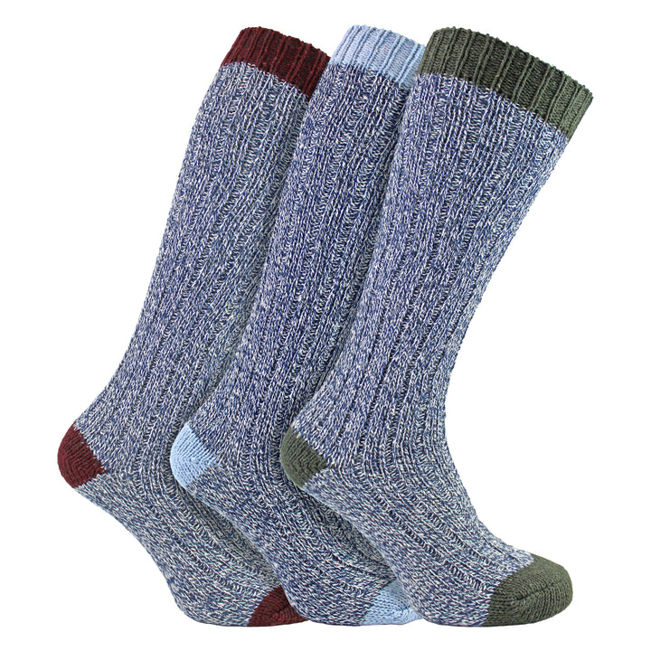 3 Pairs Extra Long Warm Wool Ladies Socks