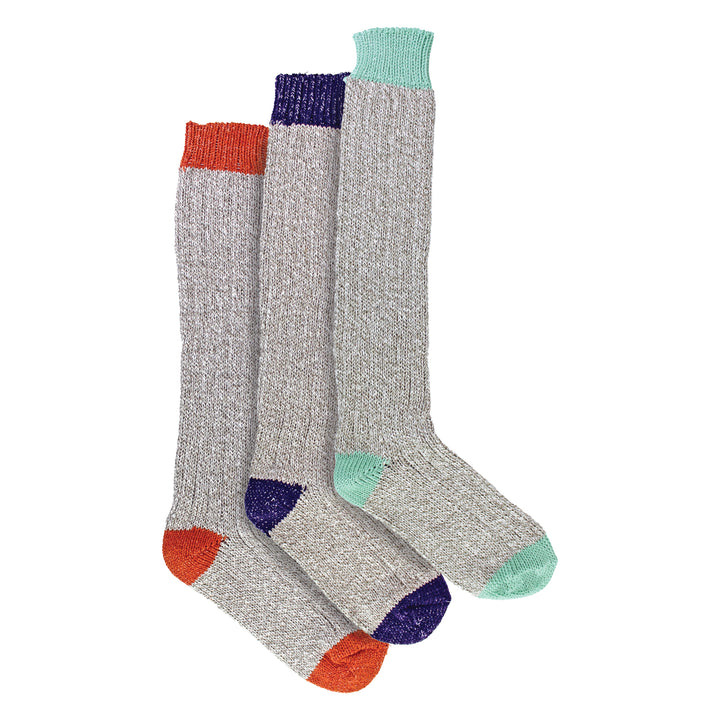 3 Pairs Extra Long Warm Wool Ladies Socks