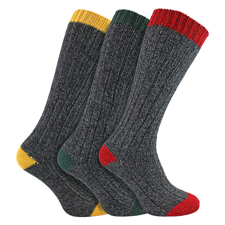 3 Pairs Extra Long Warm Wool Ladies Socks