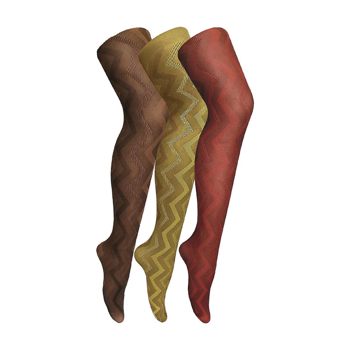 3 Paires Multipack Ladies 80 Denier Tights | Soft Patterned Tights